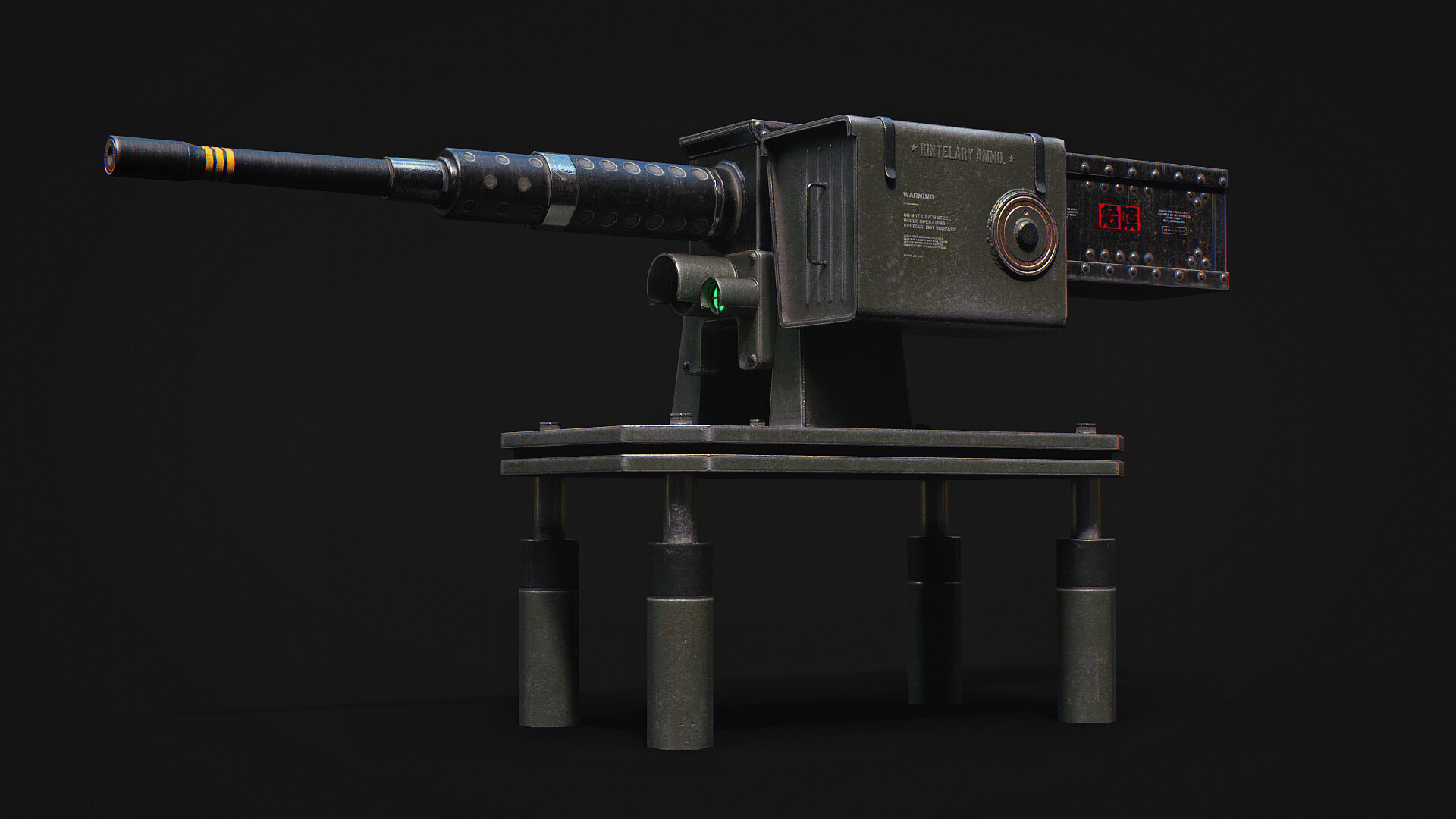 Mini Machine Gun Game Asset